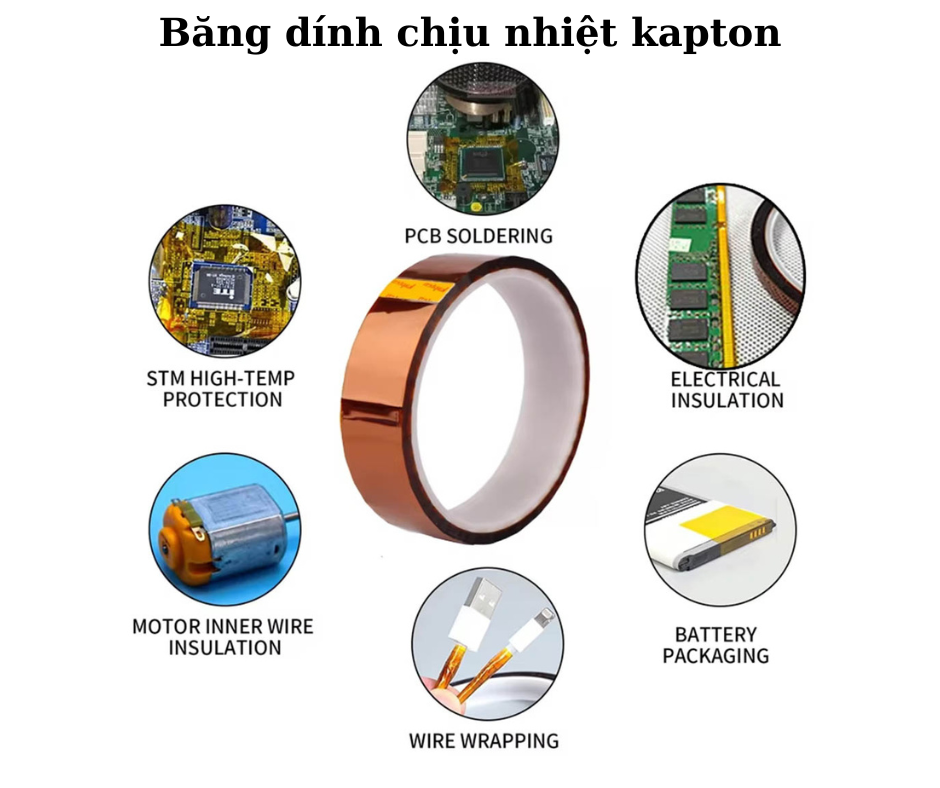 Băng dính Kapton mang đến những lợi ích gì?