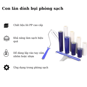 Con lăn dính bụi phòng sạch