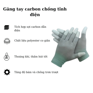 Găng tay carbon chống tĩnh điện