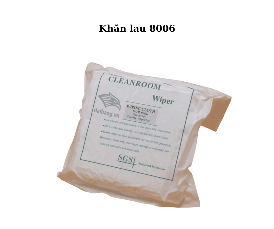 Lợi ích vượt trội mà khăn lau phòng sạch 8006
