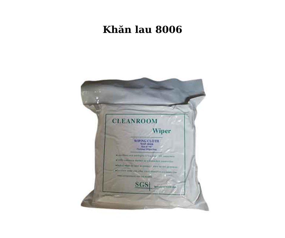 Mô tả chi tiết khăn lau phòng sạch 8006