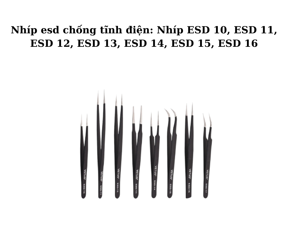 Cấu tạo và thiết kế sản phẩm nhíp ESD chống tĩnh điện