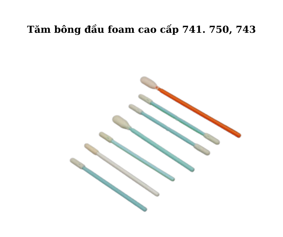 Ứng dụng đa dạng tăm bông đầu foam phòng sạch
