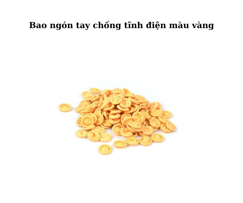 Ứng dụng đa dạng bao ngón tay chống tĩnh điện màu vàng