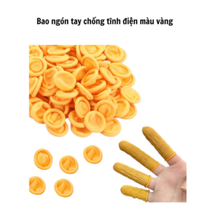 Bao ngón tay chống tĩnh điện màu vàng