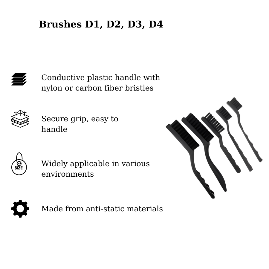 Bàn chải D1, D2, D3. D4