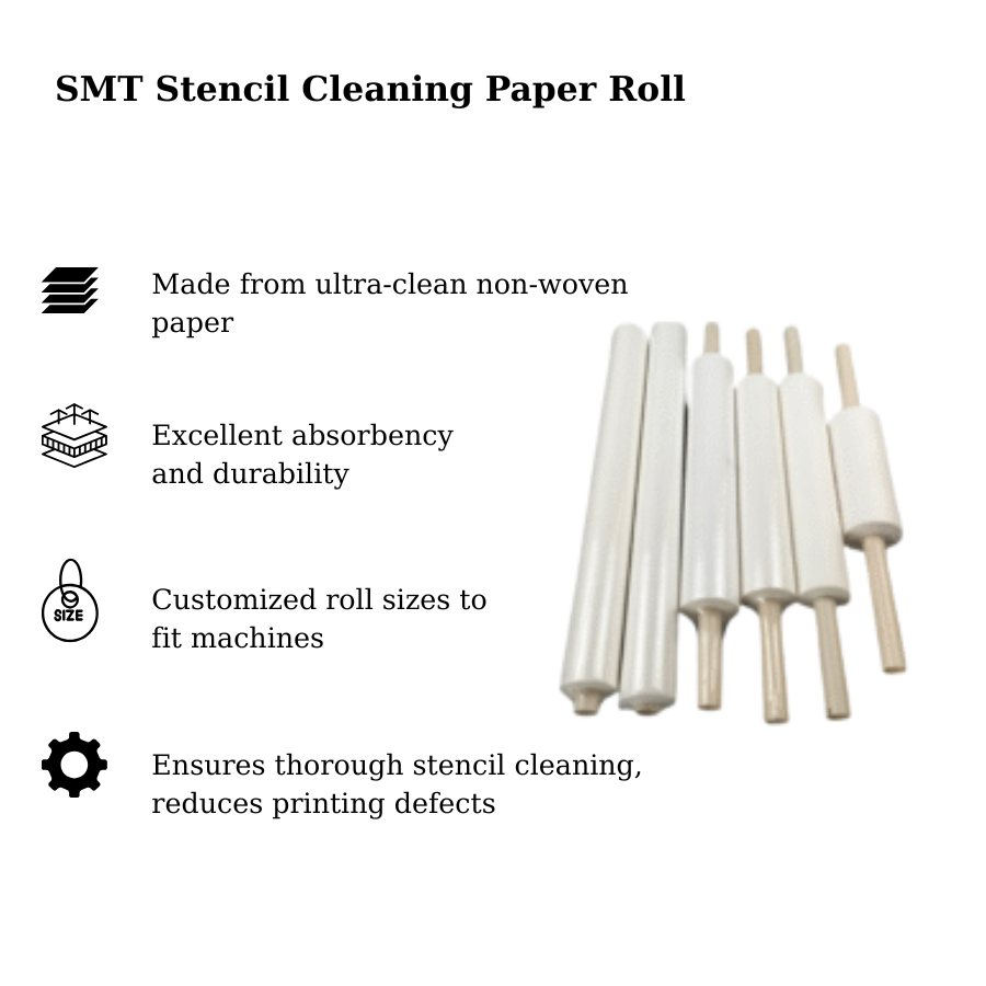 Cuộn giấy lau khuôn in SMT