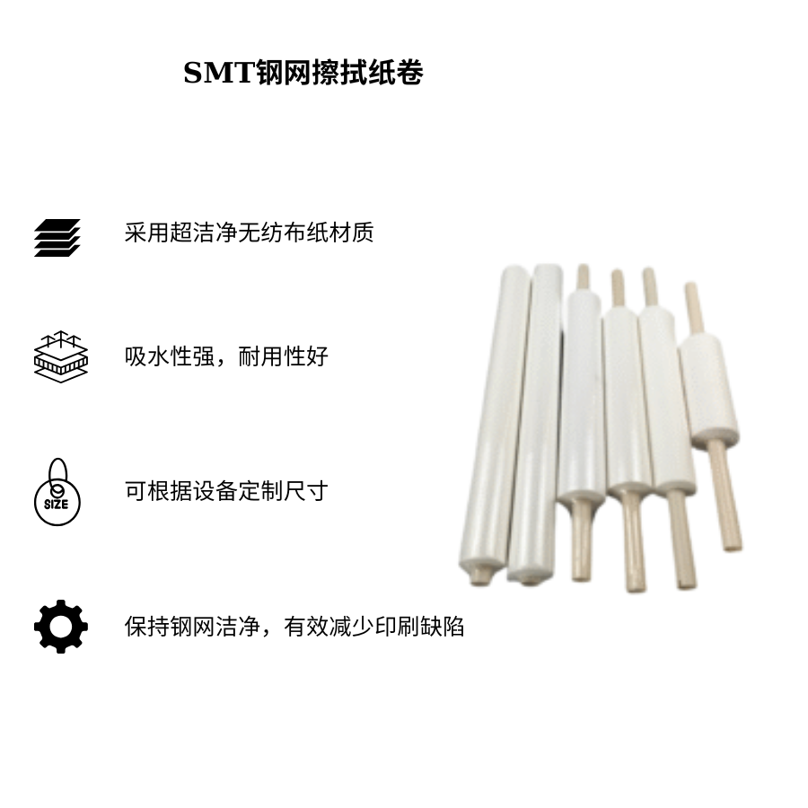 Cuộn giấy lau khuôn in SMT