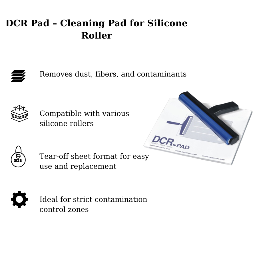 DCR pad, giấy dính bụi cho con lăn