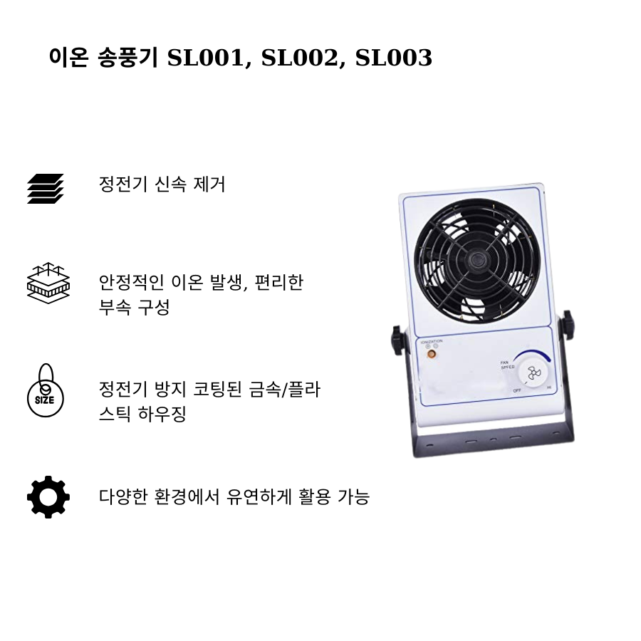 Quạt thổi ion SL001, SL002, SL003
