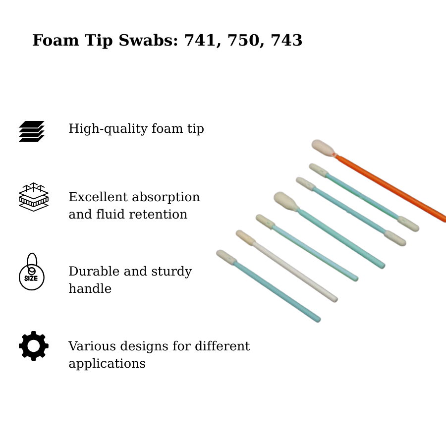 Tăm bông đầu foam