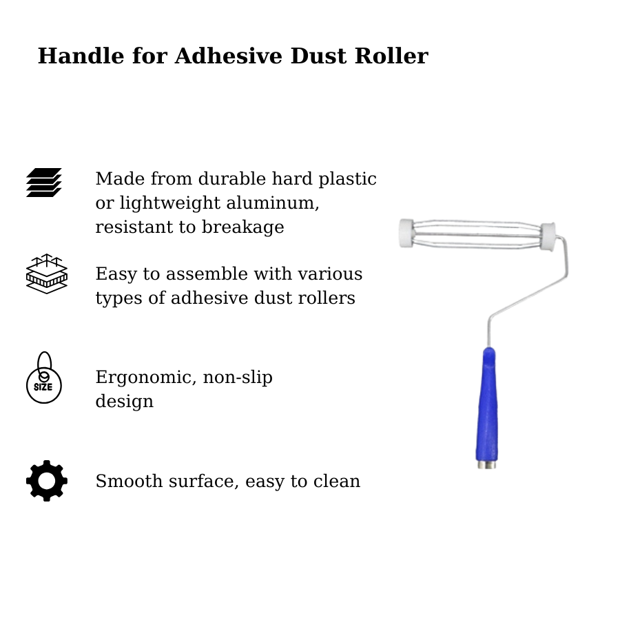 Tay cầm cho con lăn dính bụi