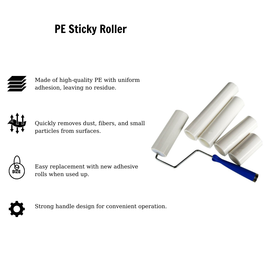 Con lăn dính bụi PE