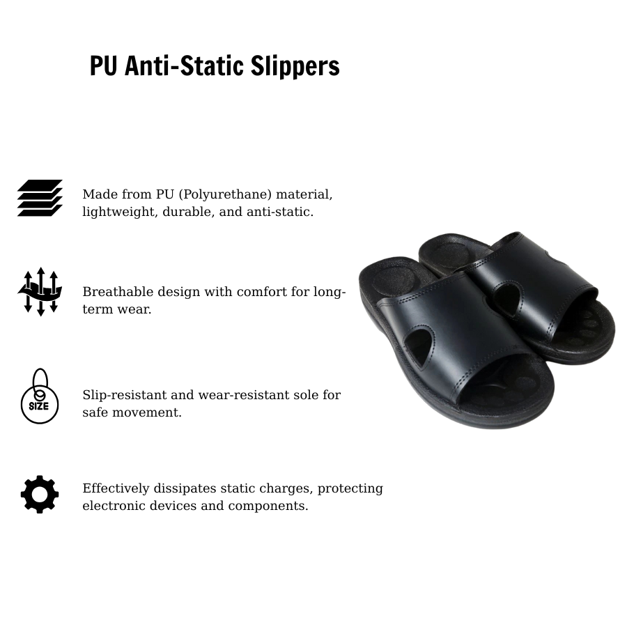 Dép PU chống tĩnh điện