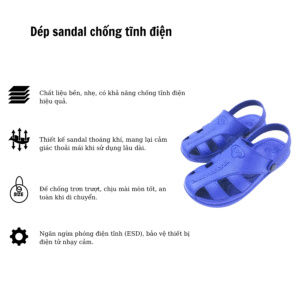 Dép sandal chống tĩnh điện