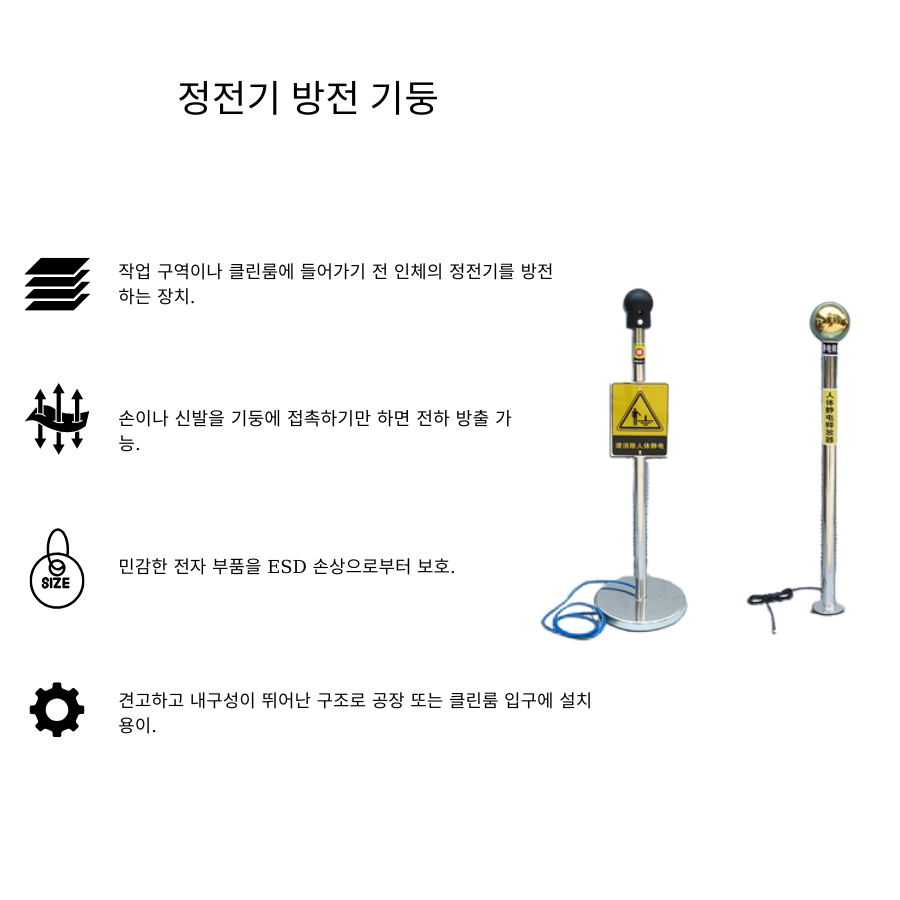 Trụ xả tĩnh điện