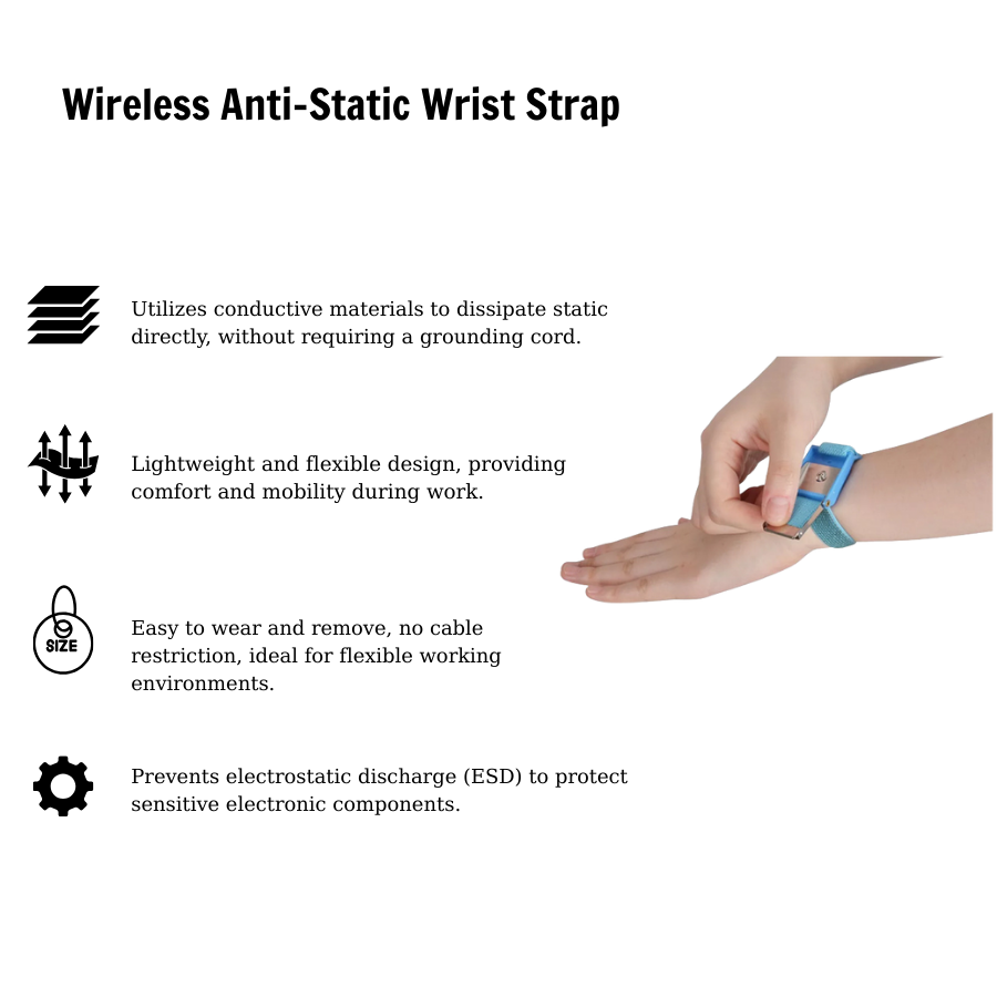 Vòng đeo tay chống tĩnh điện không đây