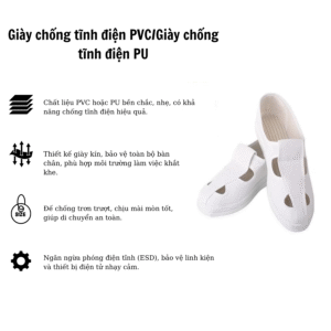 Giày chống tĩnh điện PVC/Giày chống tĩnh điện PU