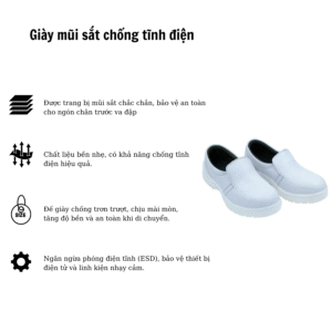 Giày mũi sắt chống tĩnh điện