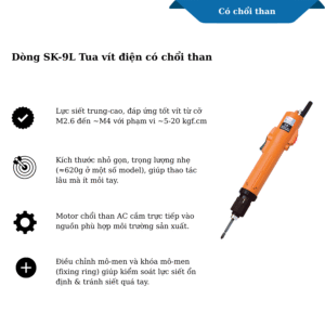 Dòng SK-9L Tua vít điện có chổi than