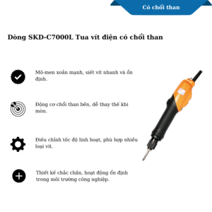 Dòng SKD-C7000L Tua vít điện có chổi than