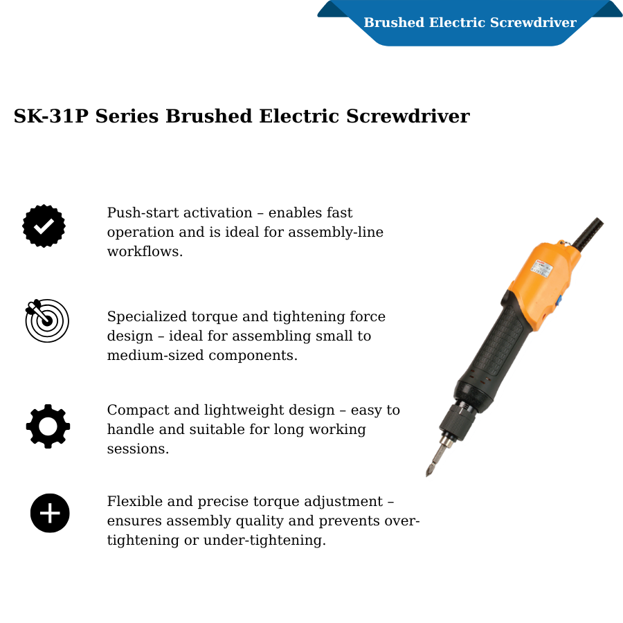 Dòng SK-31P Tua vít điện có chổi than