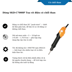 Dòng SKD-C7000P Tua vít điện có chổi than