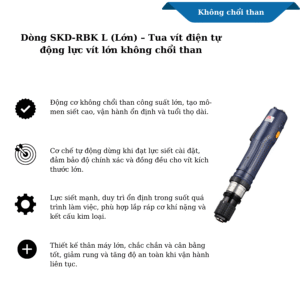 Dòng SKD-RBK L (Lớn) tua vít điện tự động lực vít lớn không chổi than