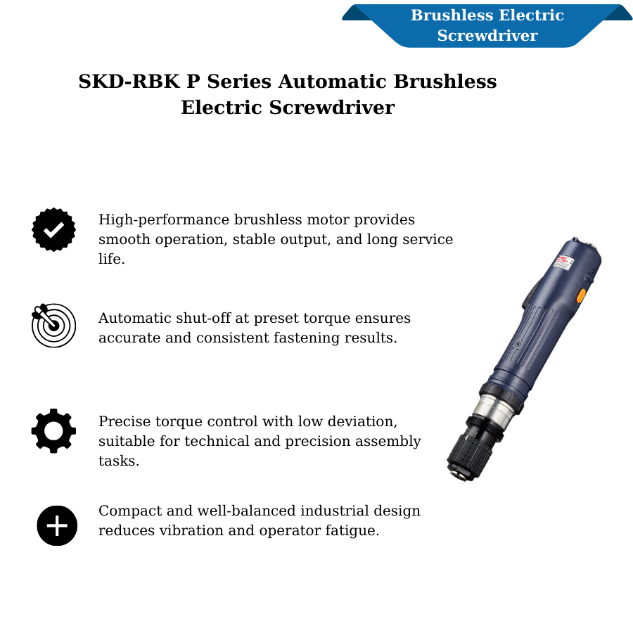 Dòng SKD-RBK P Tua vít điện tự động không chổi than viết không dấu có gạch ngang